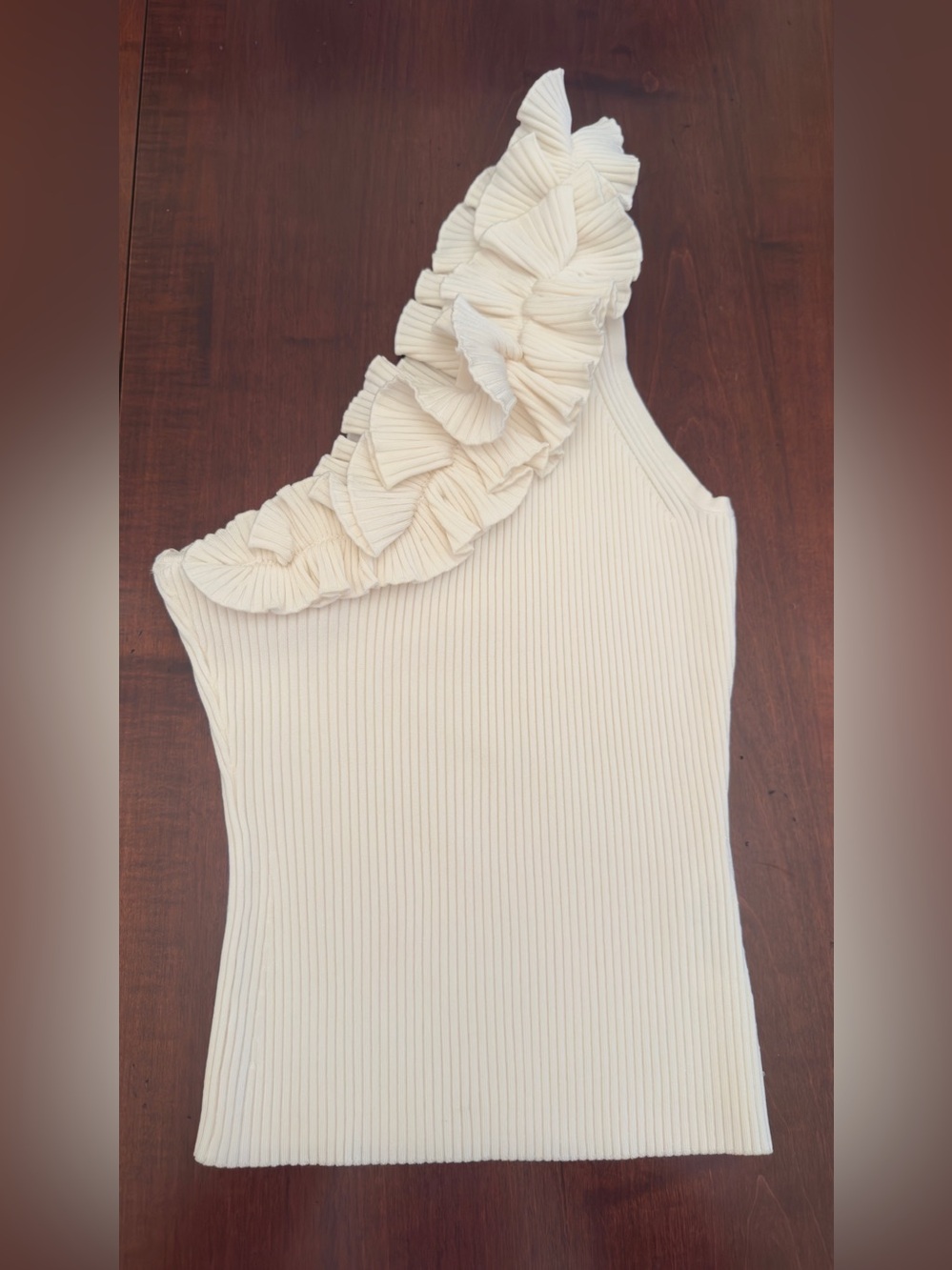 Zimmermann Cream One-Shoulder Ruffle Tank
Size OP - Picture 5 of 9